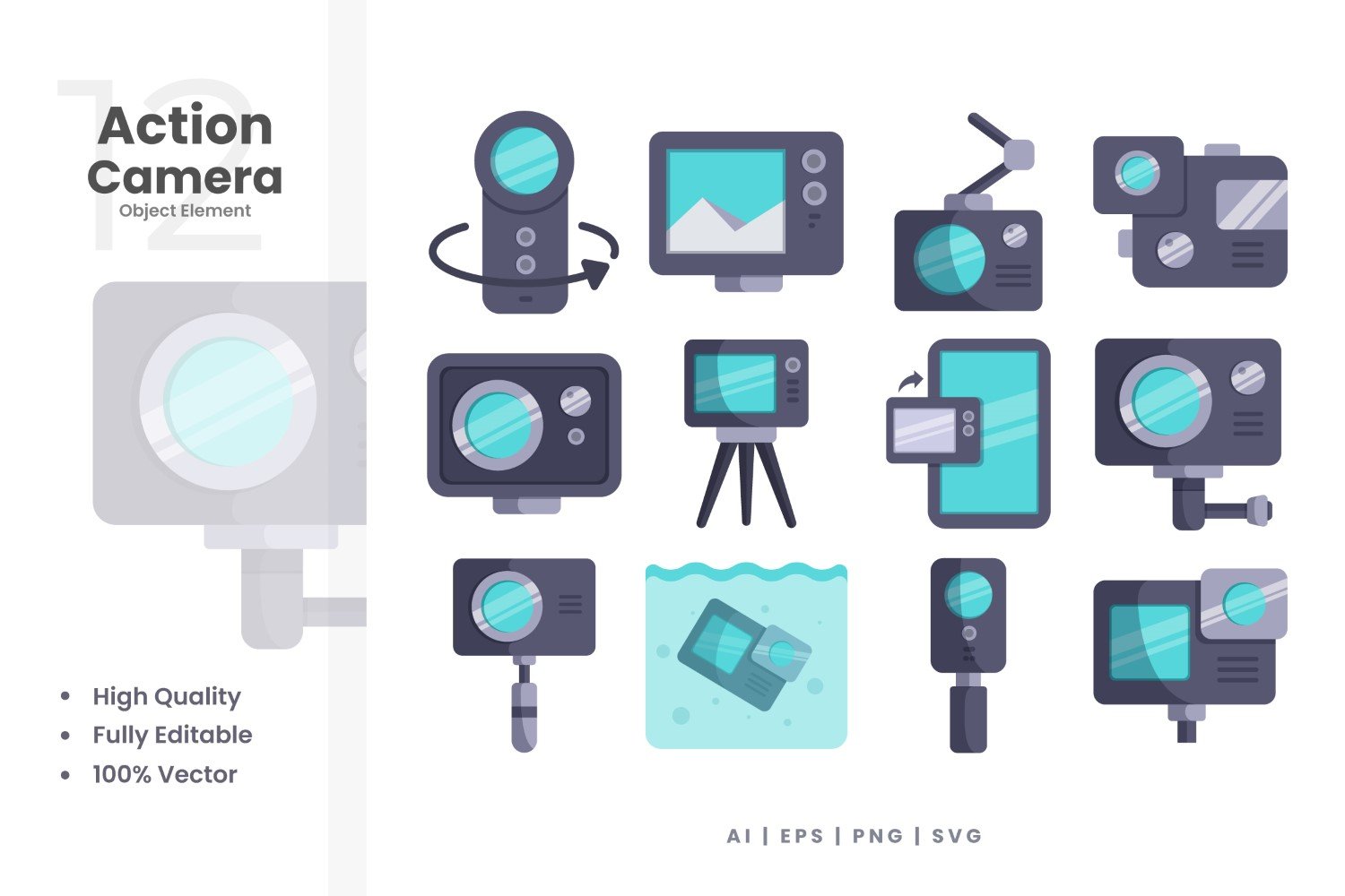 Template #378457 Action Camera Webdesign Template - Logo template Preview