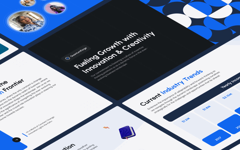 Business Presentation Template — Quantum Forge PowerPoint Template
