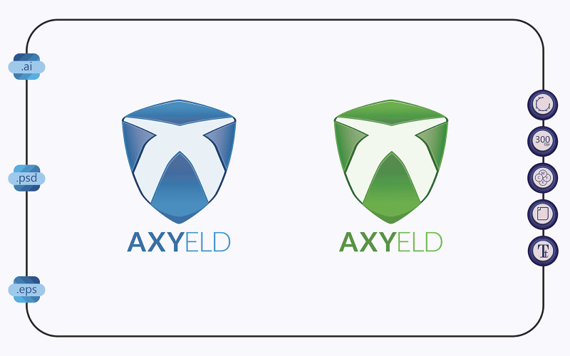 Modern Design AXYELD Logo Logo Template
