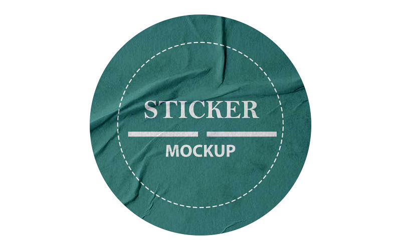 Round Sticker Mockup PSD Template Product Mockup
