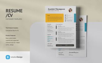 Resume / CV PSD Design Templates Vol 209