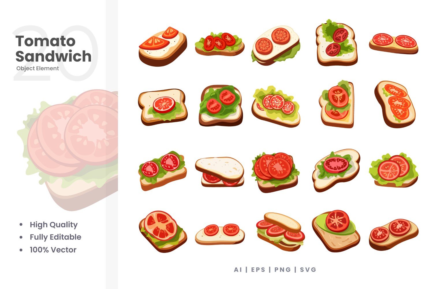 Template #378613 Tomato Sandwich Webdesign Template - Logo template Preview
