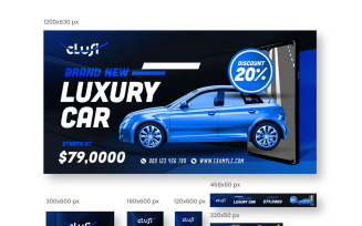 Brand New Luxury Car Web Banner Set