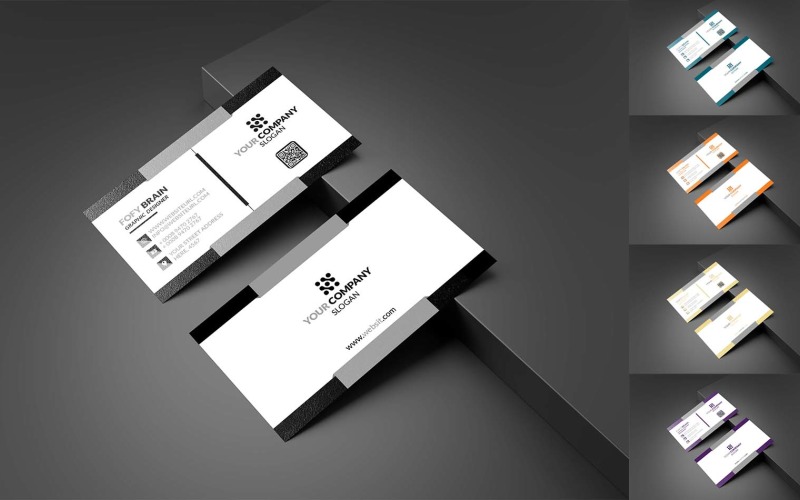 Business Card Template Design_ psd Corporate Identity