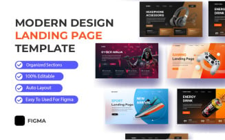 Modern Design Landing Page e-commerce