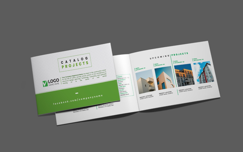 Real Estate Construction Architecture landscape Booklet Corporate Identity