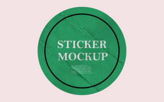 Round Sticker Mockup PSD Template.13