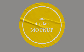 Round Sticker Mockup PSD Template.14