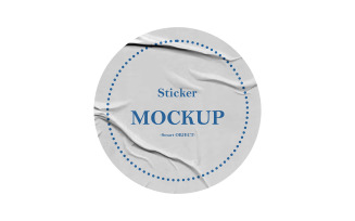 Round Sticker Mockup PSD Template.15