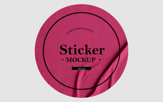Round Sticker Mockup PSD Template.5