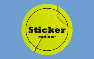 Round Sticker Mockup PSD Template.9