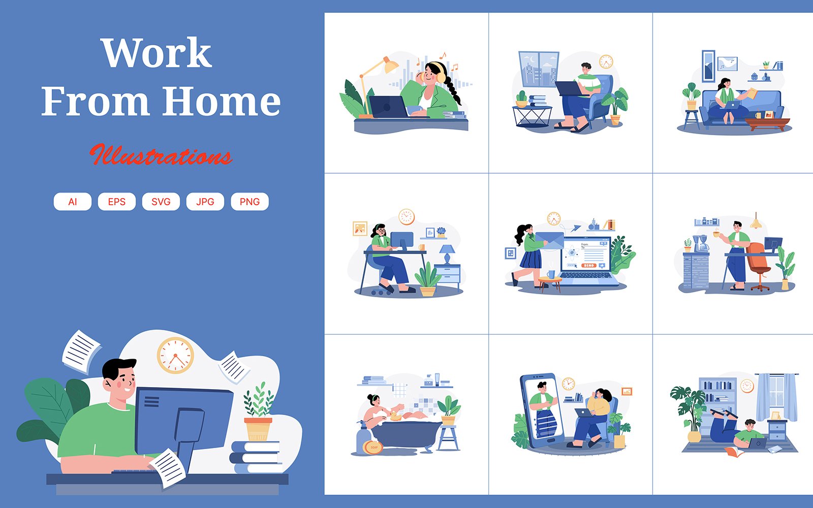 Template #378736 Remote Work Webdesign Template - Logo template Preview