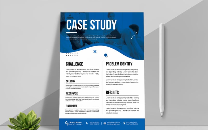 Business Case Study Design Layout Corporate Identity
