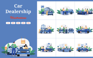 M550_Car Dealership Illustrations 1