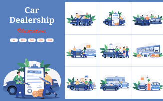M550_Car Dealership Illustrations 2