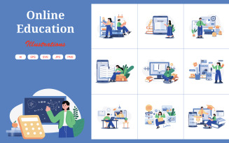 M551_Online Education Illustration Pack 1