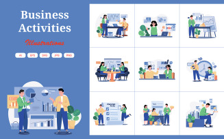 M552_Business Activities Illustration Pack 1
