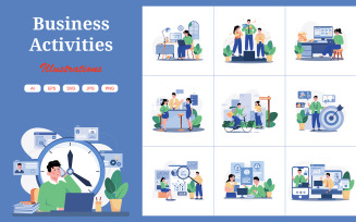 M552_Business Activities Illustration Pack 2