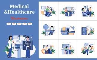 M556_Medical and Healthcare Illustrations
