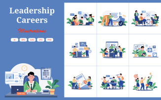 M570_Leadership Careers Illustration Pack