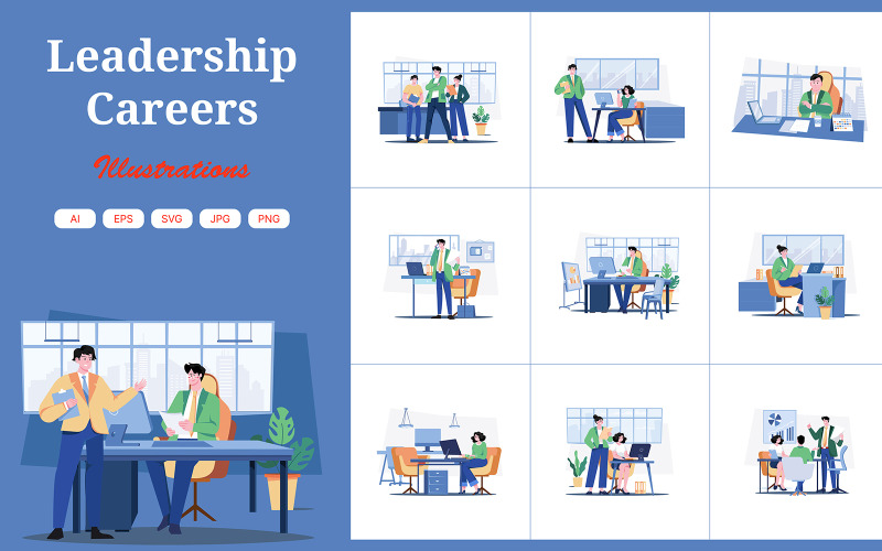 M592_Leadership Careers Illustration Pack