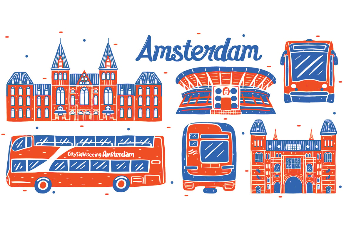 Kit Graphique #378853 Landmark Amsterdam Web Design - Logo template Preview