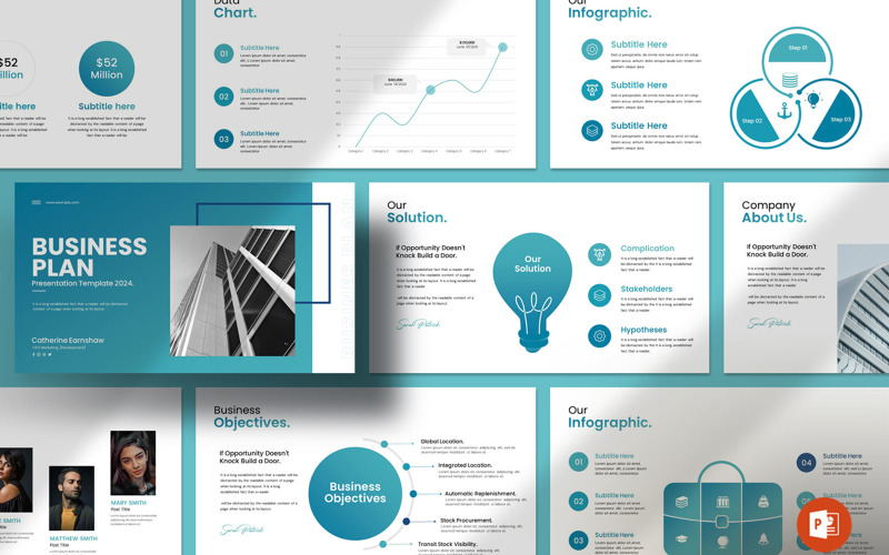 Business Plan Layout Template PowerPoint Template