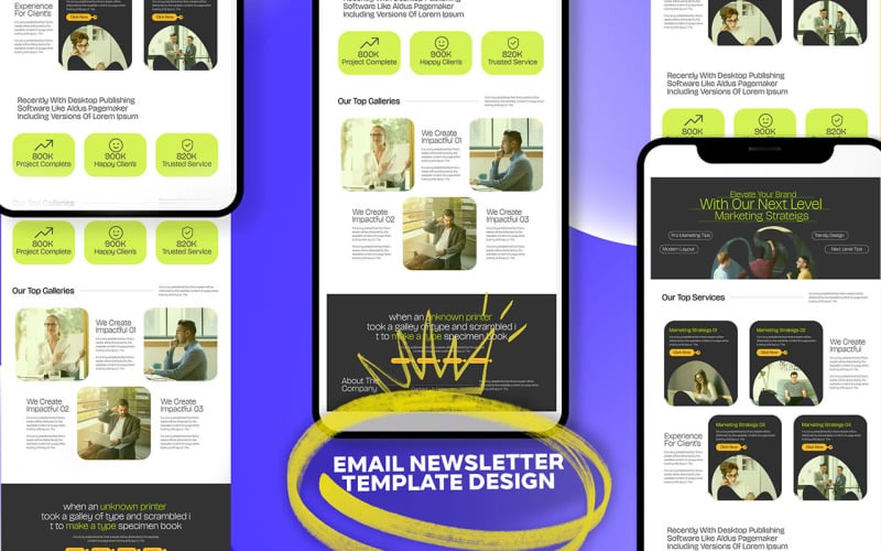 E-commerce Landing page E-newsletter email marketing Template Design Corporate Identity