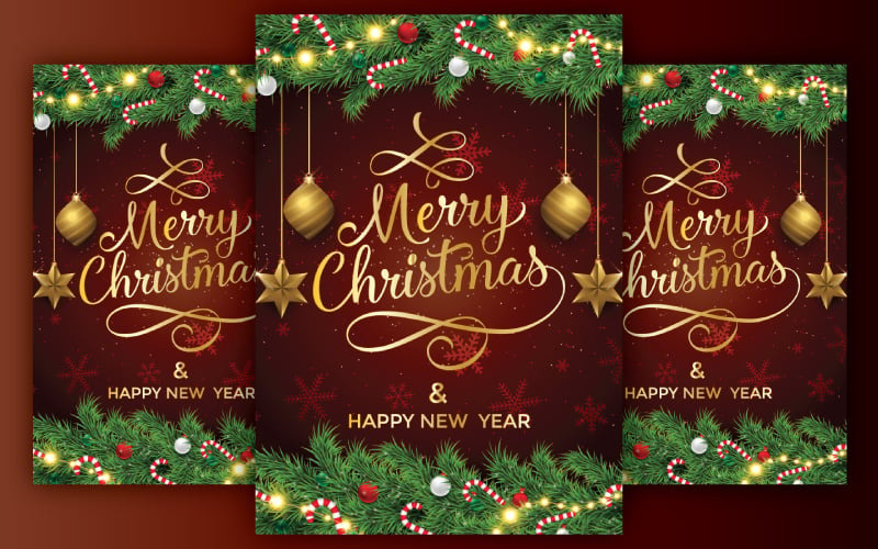 Joyful Festivities: A Merry Christmas Template for A4 Celebrations! Corporate Identity