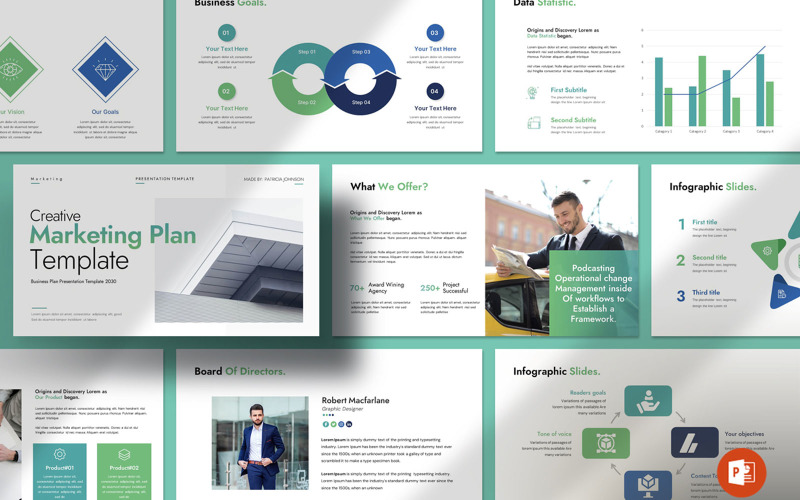 Marketing Plan Presentation Layout Template PowerPoint Template