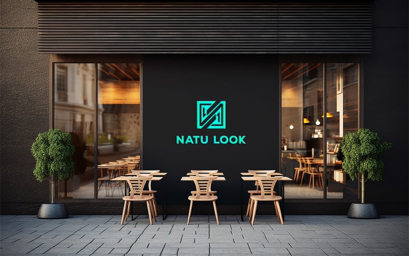 Restaurant Outdoor Logo Mockup Product Mockup