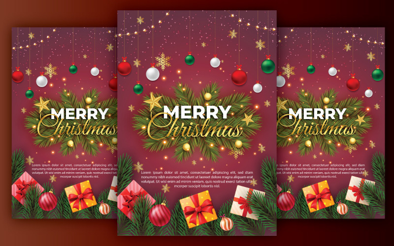 Season's Greetings: A Festive A4 Christmas Template to Illuminate Your Celebrations! Corporate Identity