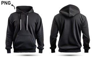 Black tee hoodie hoody sweatshirt. no4
