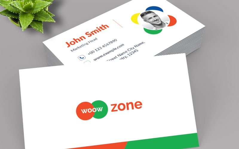 Creative Simple Business Card Template Corporate Identity
