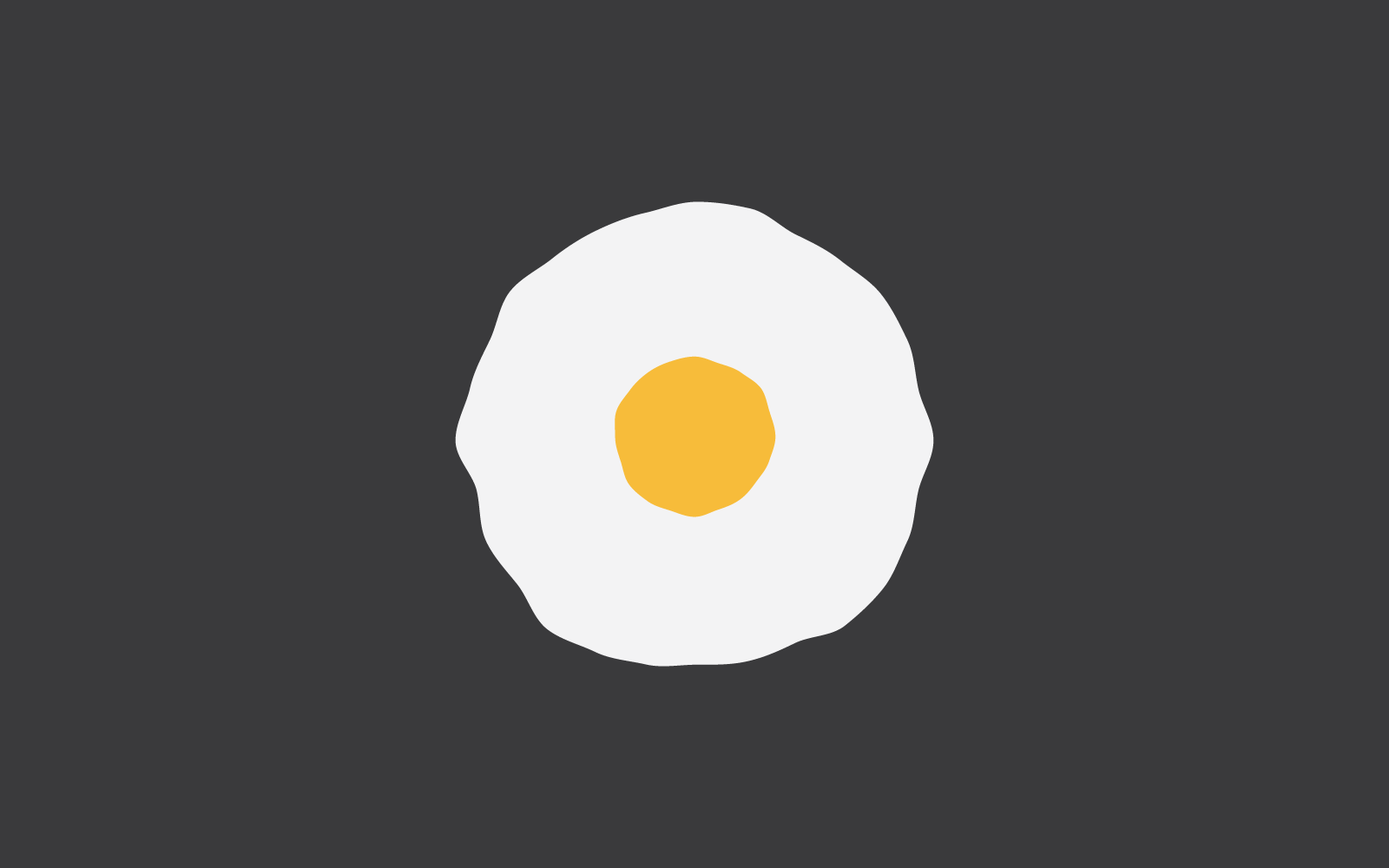 Omlet jajko ilustracja logo wektor Płaska konstrukcja