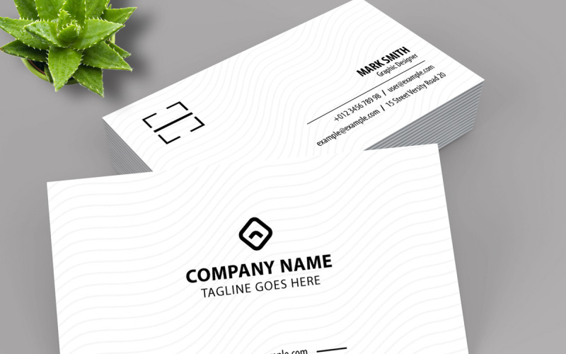 White Minimal Business Cards Corporate Identity