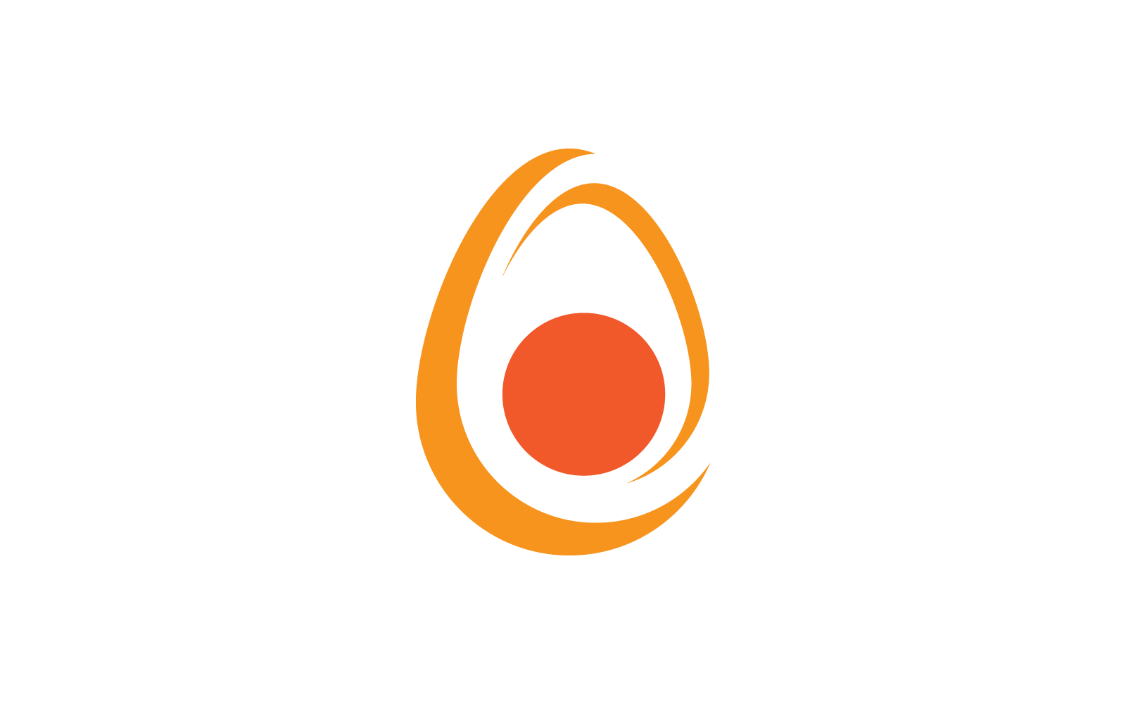 Yumurta logo simge vektör düz tasarımı