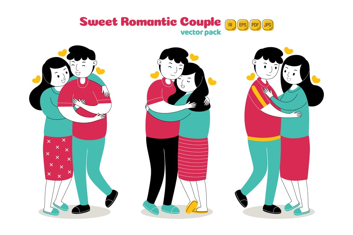 Template #379017 Illustration Couple Webdesign Template - Logo template Preview