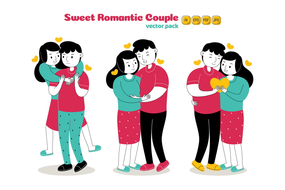 Template #379019 Illustration Couple Webdesign Template - Logo template Preview