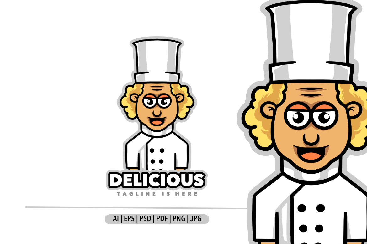 Template #379032 Illustration Chef Webdesign Template - Logo template Preview
