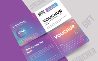 Abstract Gift Voucher Templates