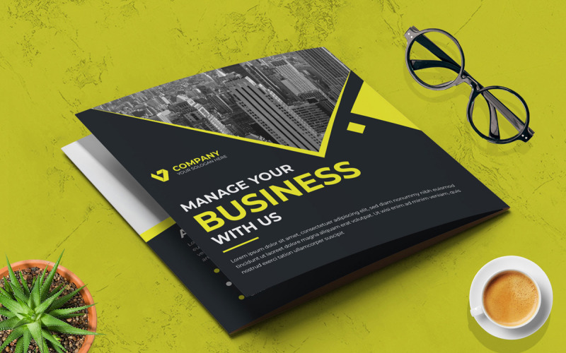 Business Tri-fold-Brochure Corporate Identity