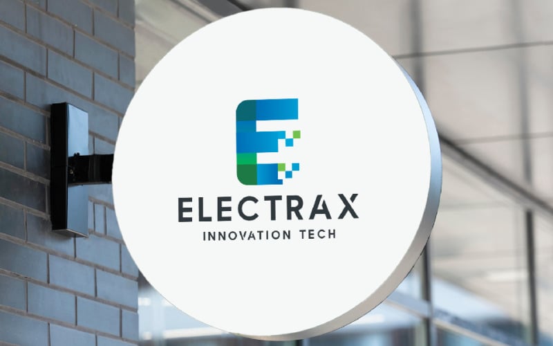 Electrical Tech Letter E Logo Logo Template