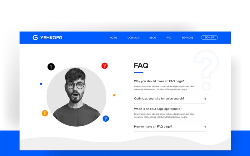 FAQ Question And Answer Banner Corporate Identity