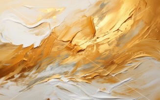 Abstract Art Golden Foil Elegance 2