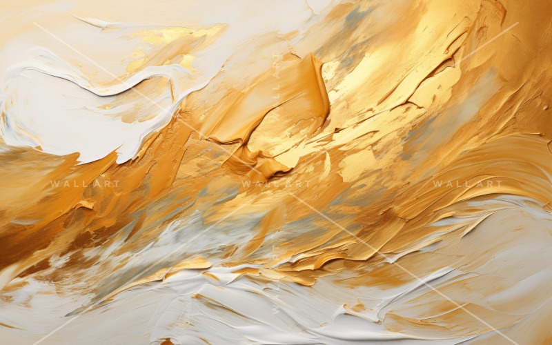 Abstract Art Golden Foil Elegance 2 Illustration