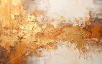 Abstract Art Golden Foil Elegance 5
