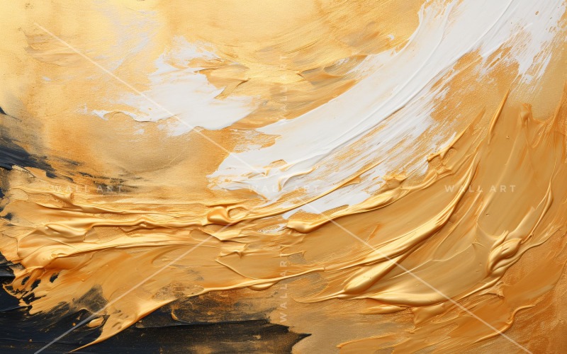 Artistic Wall Decor Golden Foil 3 Illustration