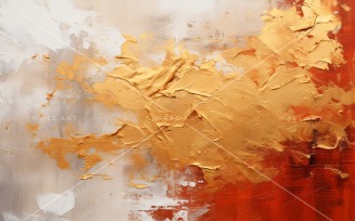 Golden Foil Art Abstract Expressions 5