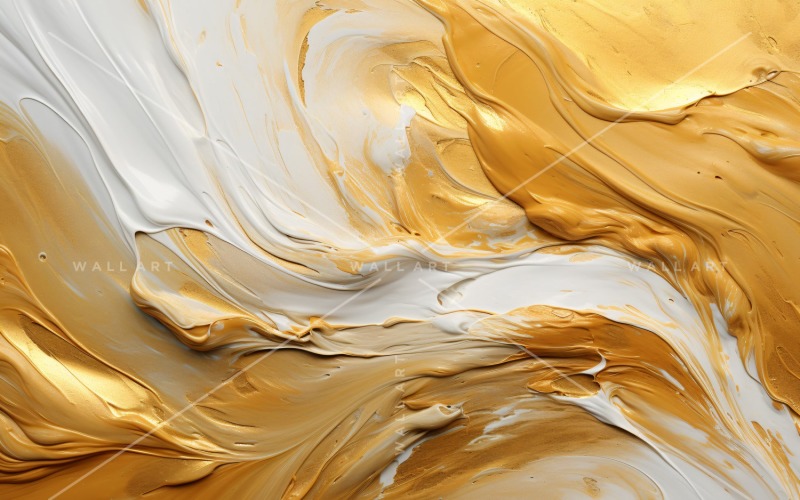 Golden Foil Elegant Wall Art 4 Illustration